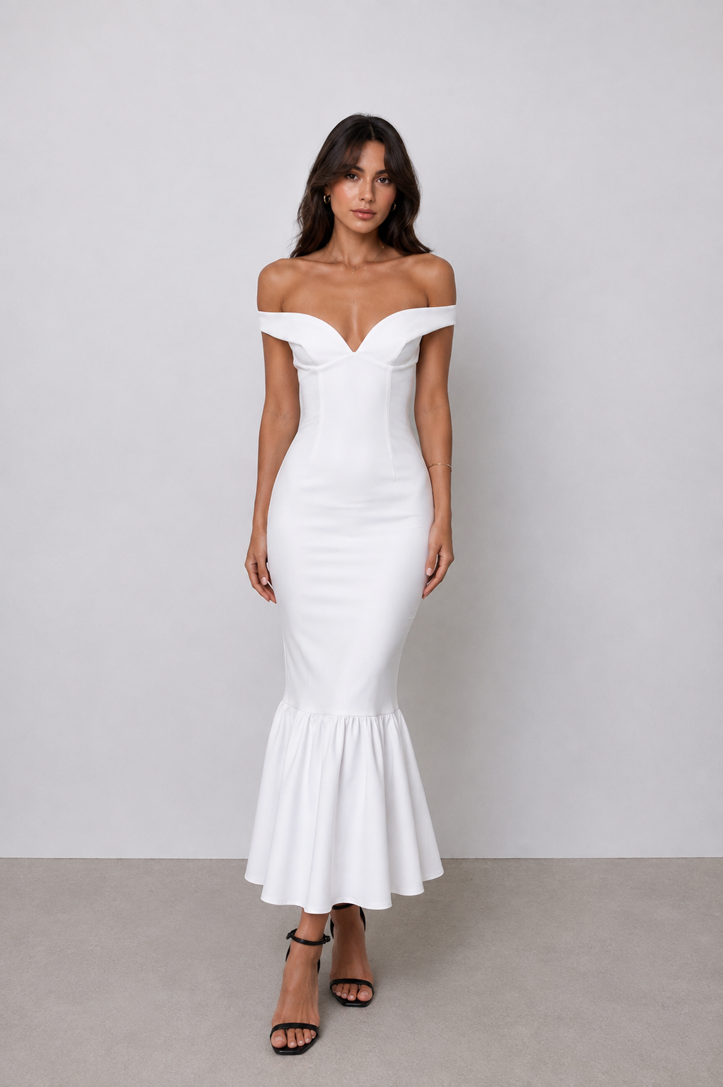 HELENA DRESS -white