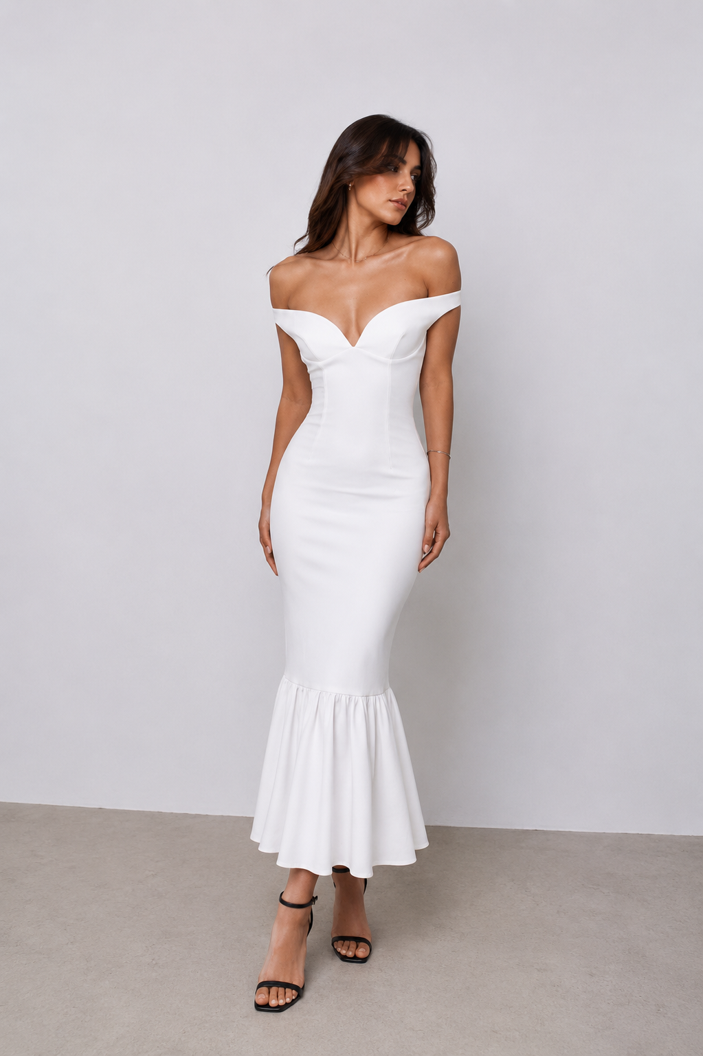 HELENA DRESS -white