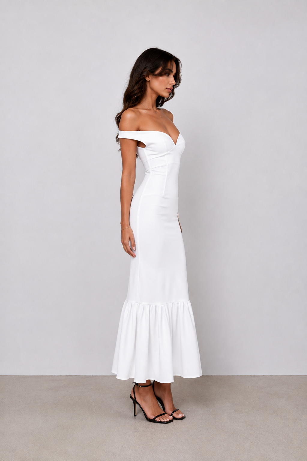 HELENA DRESS -white