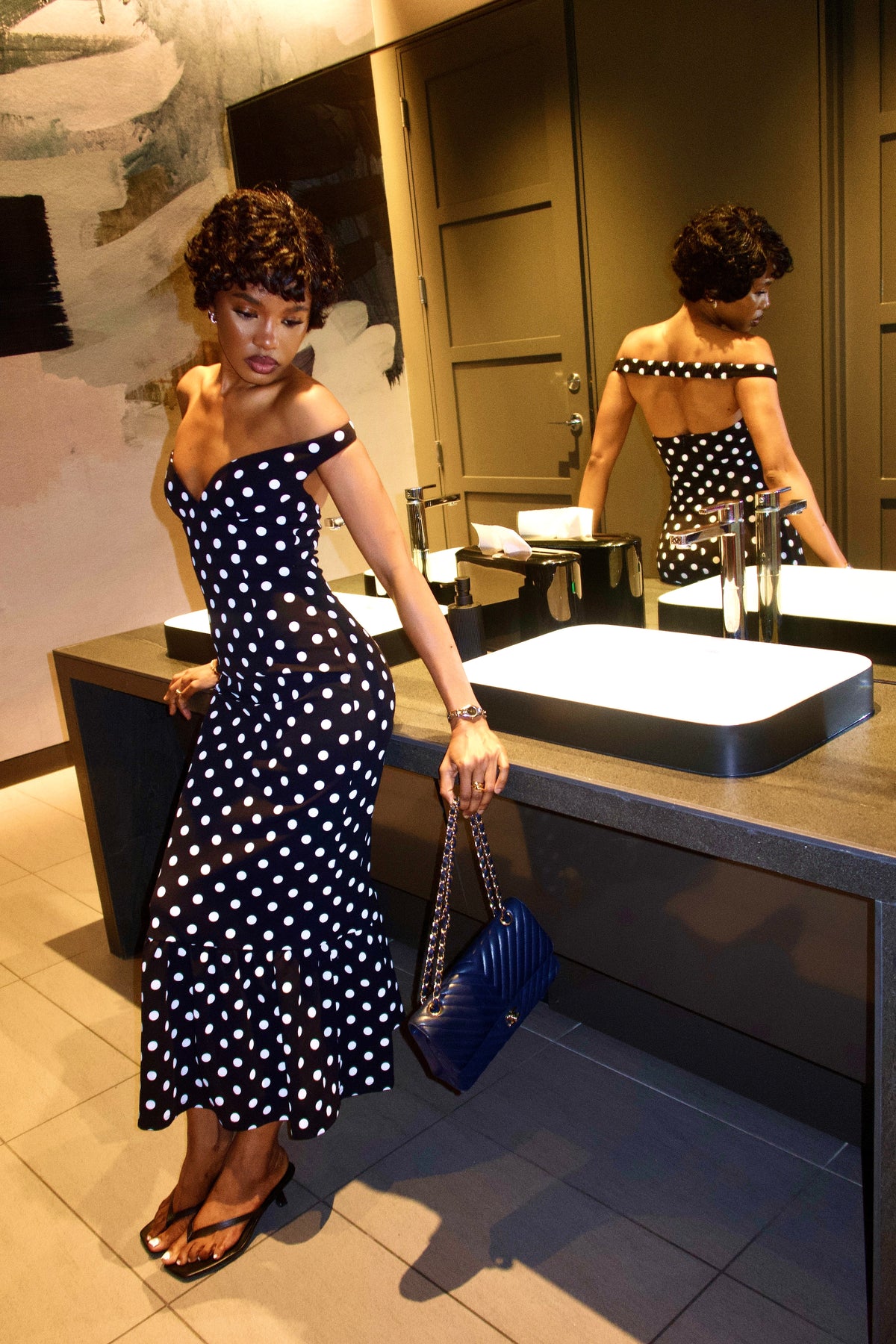 HELENA DRESS - polka dot